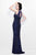 Primavera Couture - Illusion Long Beaded Dress 1736 in Blue