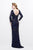 Primavera Couture - Sparkling Long Sleeves Beaded Long Dress  1737 in Blue