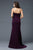 Colors Dress - 1740 Classic Straight-Across Faille Gown in Purple