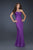 La Femme - Sparkling Halter Straps Sweetheart Evening Gown 17441 In Purple