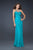La Femme - Sparkling Halter Straps Sweetheart Evening Gown 17441 In Blue