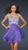 La Femme - Delicate Lace Appliqued Sweetheart A-Line Cocktail Dress 17446 In Purple