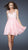La Femme - Delicate Lace Appliqued Sweetheart A-Line Cocktail Dress 17446 In Pink