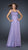 La Femme - Beaded and Ruched Sweetheart Chiffon A-line Gown 17476 In Purple