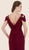 Rina di Montella - RD1748-1 Cold Shoulder Stretch English Net Gown In Red