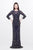 Primavera Couture - Long Fitted Sequined Dress  1749 in Blue