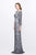 Primavera Couture - Long Fitted Sequined Dress  1749 in Gray