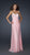 La Femme - Sweetheart Chiffon Empire Gown with Diamond Cutout 17516 In Pink