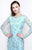Primavera Couture - Long Sleeves Beaded Long Dress 1753 in Blue