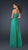 La Femme - Tucked Sweetheart with Cutouts Chiffon A-Line Gown 17546 In Green