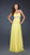 La Femme - Tucked Sweetheart with Cutouts Chiffon A-Line Gown 17546 In Yellow