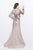 Primavera Couture - Lavishly Adorned Bateau Mermaid Gown 1756 in Neutral