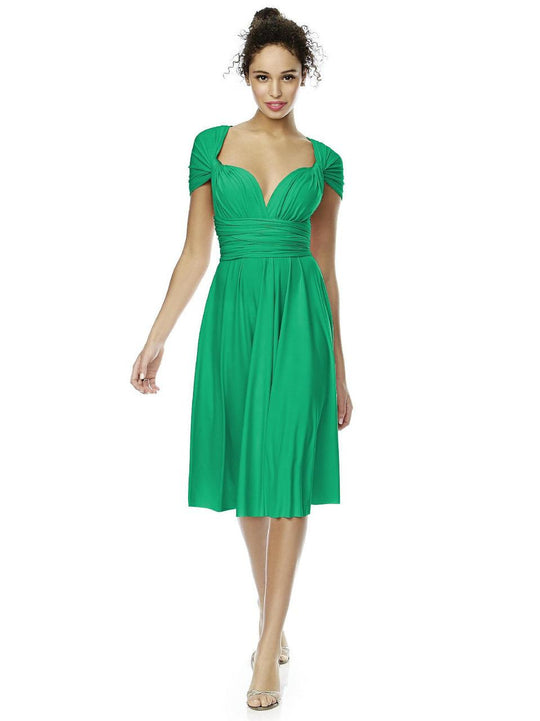 TWIST1 Dress In Pantone Emerald