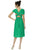 TWIST1 Dress In Pantone Emerald