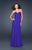 La Femme - 17581 Beaded Sweetheart Chiffon Dress In Purple