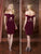 Colors Dress - 1762 Embellished Off Shoulder Sheath Dress In Red