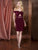 Colors Dress - 1762 Embellished Off Shoulder Sheath Dress In Red