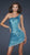 La Femme - Dramatic Sequined Asymmetrical Sheath Cocktail Dress 17631 in Blue