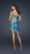 La Femme - Dramatic Sequined Asymmetrical Sheath Cocktail Dress 17631 in Blue