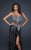 La Femme - 17669 Lavishly Beaded Strapless Evening Gown In Black