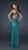 La Femme - Brilliant Sequined One-Shoulder Sheath Empire Gown 17697 In Green