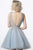 Jovani - 1774 Embellished Bodice Sleeveless Cocktail Dress In Gray and Silver