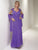 Christina Wu Elegance - 17757 Corded Lace Knotted Bodice A-Line Gown in Purple