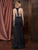 Colors Dress - 1775 Halter Neck Scuba Sheath Dress in Black