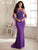Christina Wu Elegance - 17766 Sleeveless Illusion Neckline Gown in Purple
