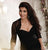 Christina Wu Elegance - 17784 Brooch Ornate Pleated Interweave Gown in Black