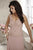 Christina Wu Elegance - 17796 Beaded Lace Scalloped Vneck Chiffon Gown in Pink