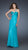 La Femme - Romantic Adorned One-Shoulder Sheath Empire Gown 17803 In Green