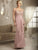 Christina Wu Elegance - 17818 Beaded Illusion Bateau Chiffon Dress in Pink