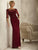 Christina Wu Elegance Illusion Bateau Beaded Lace Evening Dress - 1 pc Wine In Size 10 Available In Red