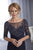 Christina Wu Elegance - 17822 Sequined Lace Illusion Bateau Gown in Blue