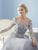 Christina Wu Elegance - 17837 Beaded Illusion Bateau Chiffon  Dress in Gray