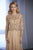 Christina Wu Elegance - 17846 Bedazzled Long Sleeve Illusion Gown in Gold