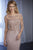 Christina Wu Elegance - 17852 Beaded Lace Illusion Bateau Jersey Gown in Pink
