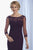 Christina Wu Elegance - 17856 Illusion Jeweled Corded Lace Sheath Gown in Purple