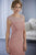 Christina Wu Elegance - 17857 Cap Sleeve Crystal Beaded Bateau Gown in Pink