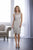 Christina Wu Elegance Knee Length Jeweled Lace Sheath Dress 17858 - 1 pc Navy In Size 6 Available