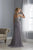 Christina Wu Elegance - Bead Embellished Illusion Bateau Evening Dress 17862 In Silver