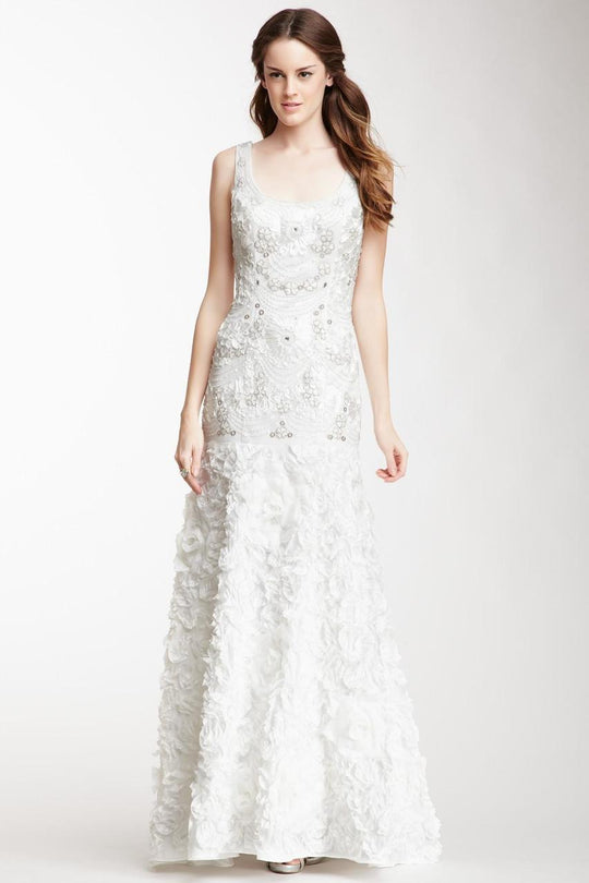 Sue Wong - Embellished Trumpet Gown W2505 in White