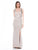 Colors Dress - 1787 Embellished Sweetheart Sheath Dress In Silver