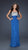 La Femme - Strapless Rhinestone Embellished Long Gown 17909 In Blue and Silver