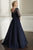 Christina Wu Elegance - 17913 Beaded and Sequin Ornate Chiffon Gown In Blue