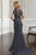Christina Wu Elegance - 17916 Beaded Bodice Jersey Trumpet Gown In Gray