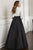 Christina Wu Elegance - 17921 Quarter Sleeve Plunging Bodice Dress In White and Black