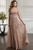 Christina Wu Elegance - 17922 Embellished Plunging Sweetheart Dress In Pink and Gold