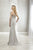 Christina Wu Elegance - 17936 Beaded Lace Bateau Trumpet Dress In Gray